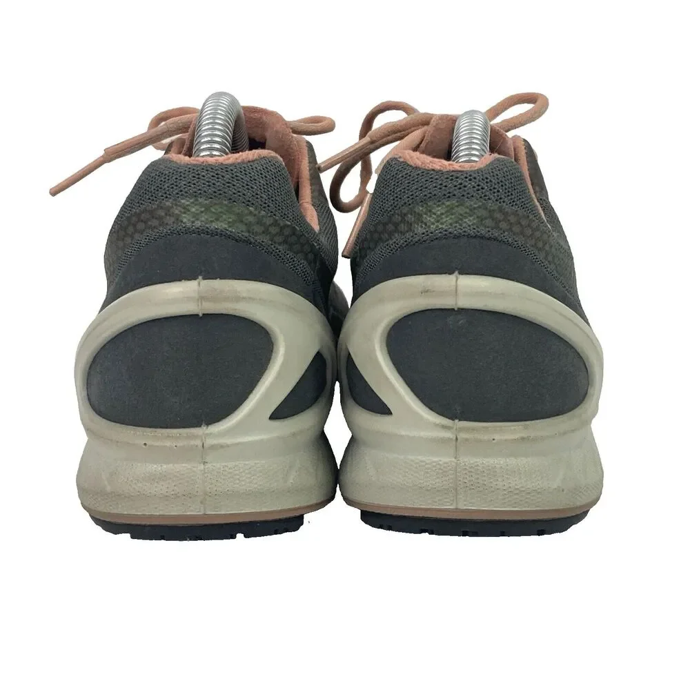 Ecco BIOM - Women's Sz 6 - Gray/Pink/Opalescent Green - Low Sneakers- 1810502703
